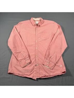 s.Oliver Slim Fit Casual Button-Up Shirt in Pink size Large 0117